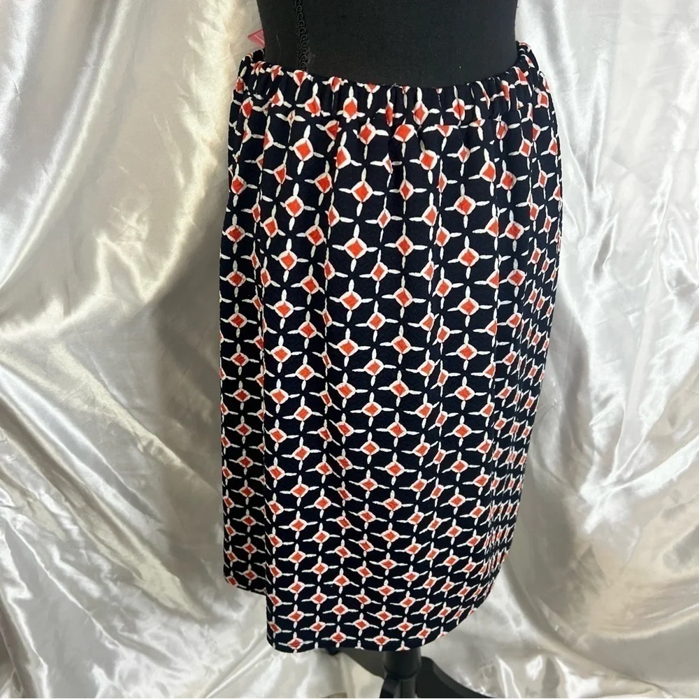 Retro Leota for Dia & Co. Geometric Mod 60s Inspired Short Skirt 4X Long